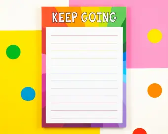 Keep Going Notepad