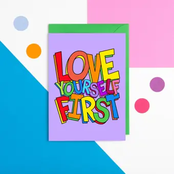Love Yourself First Galentine Card