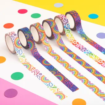 Weather Patterned Washi Tape Set of 6