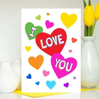 I Love You Valentine's Day Card