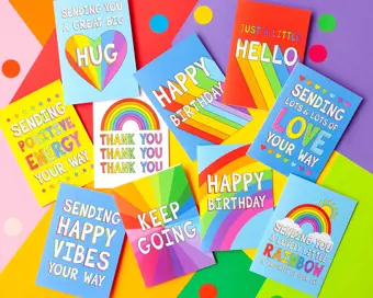 Rainbow Cards Bundle of 10 cards