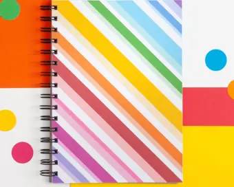 Candy Stripe Notebook