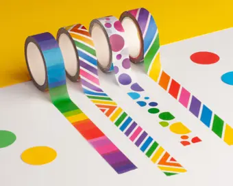 Rainbow Washi Tape Set of 4