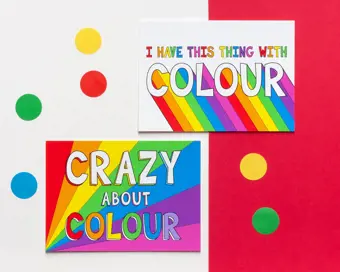 Colourful Postcard Set