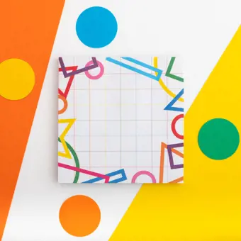 Product Image for: Geometric Shapes Sticky Notes Pad