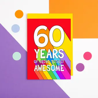 60th Birthday Card