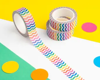Rainbow Wiggles Washi Tape