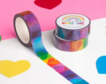 Colourful Hearts Washi Tape