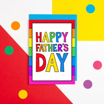 Rainbow Father's Day Card