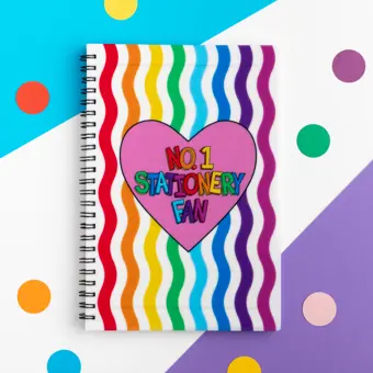 No. 1 Stationery Fan A5 Spiral Bound Lined Notebook