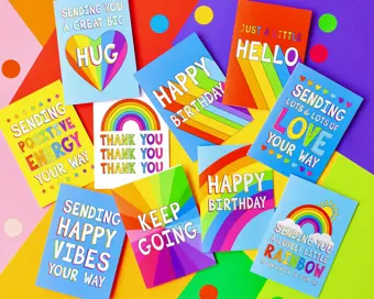 Rainbow Cards Bundle of Ten