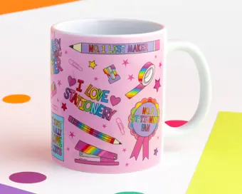 Recommended product: Pink Stationery Lover Mug