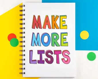 Make More Lists Notebook