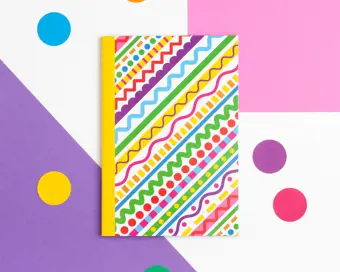 Crazy Stripes A6 Lined Notebook