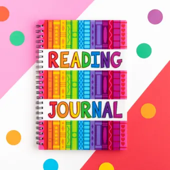 Reading Journal A5 Spiral Bound Lined Notebook