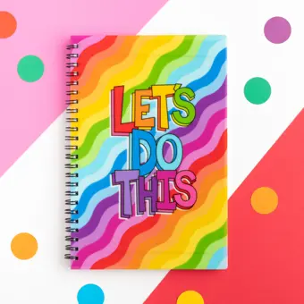 Let's Do This A5 Spiral Bound Lined Notebook