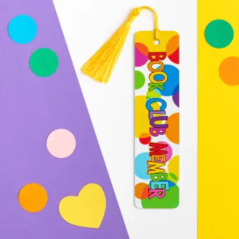 Book Club Member Double Sided Metal Bookmark