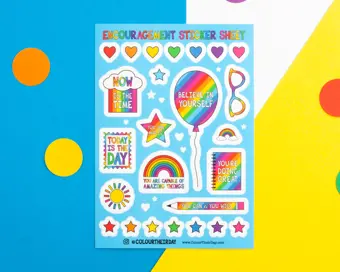 Encouragement Sticker Sheet