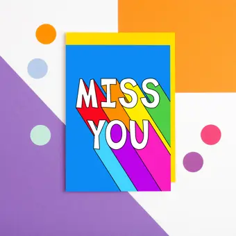Miss You Card
