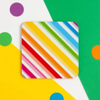 Candy Stripe Coaster CLEARANCE