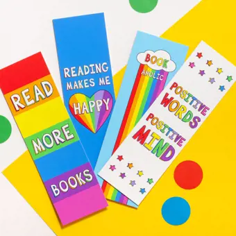 Rainbow Bookmarks Set of Four