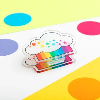 Product Image for: SECONDS Cloud Acrylic Paper Clip