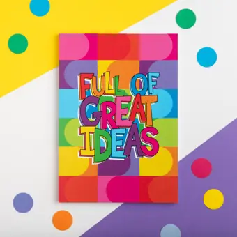 Full of Great Ideas A5 Notebook