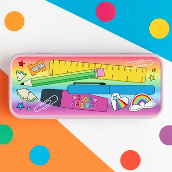 Product Image for: SECONDS Rainbow Stationery Pencil Tin