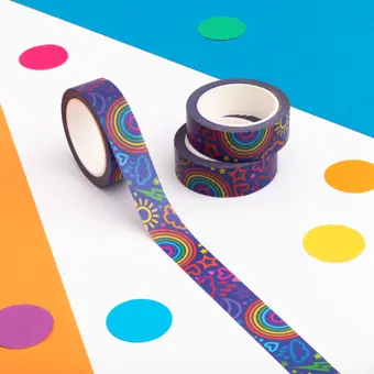 Colourful Weather Symbols Washi Tape