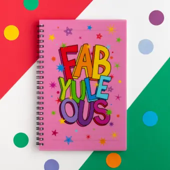 Fab Yule Ous A5 Spiral Bound Christmas Notebook