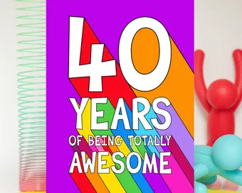 40th Birthday Card
