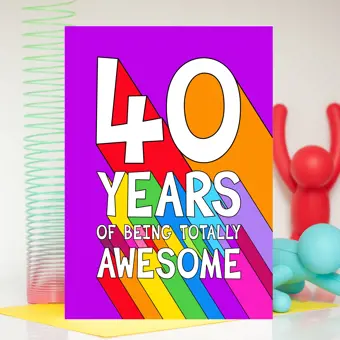 40th Birthday Card