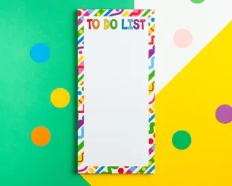 Crazy Stripes To Do List Pad