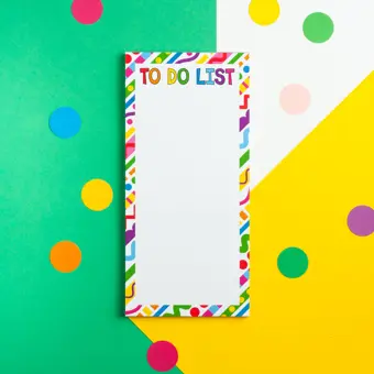 Crazy Stripes To Do List Pad CLEARANCE