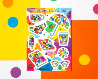 Motivational Sticker Sheet