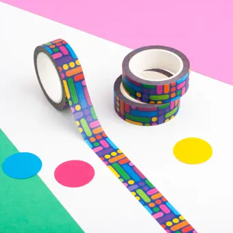 Colourful Geometric Pattern Washi Tape