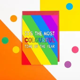 It's the Most Colourful Time of the Year Christmas Card