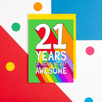 21st Birthday Card