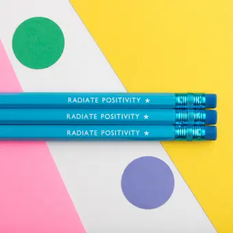 Radiate Positivity Blue Pencil