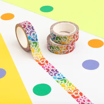 Rainbow Confetti Washi Tape