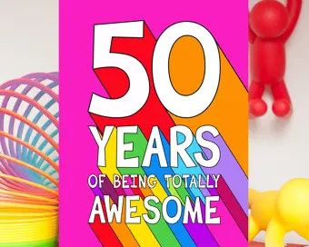 50th Birthday Card