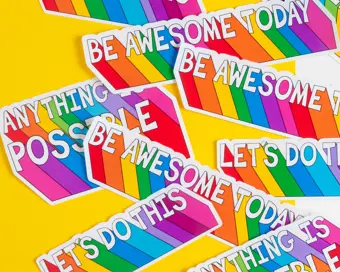 Positive Quotes Sticker Set