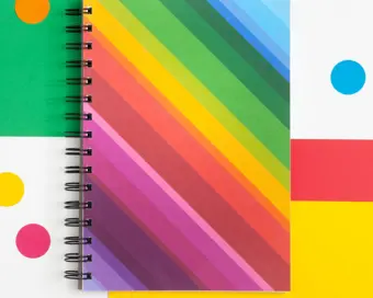 Rainbow Stripe Notebook