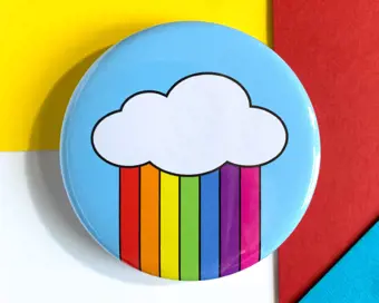 Rainbow Cloud Badge