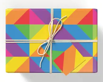 Colourful Geometric Gift Wrap