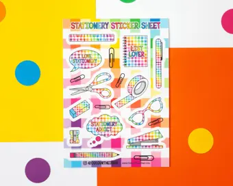 Stationery Sticker Sheet