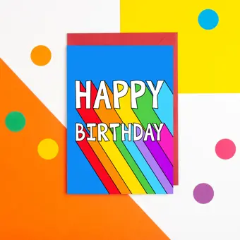 Colourful Happy Birthday Card