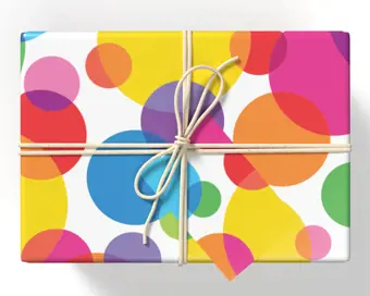 Rainbow Spots Wrapping Paper