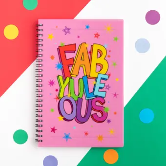 Fab Yule Ous A5 Spiral Bound Christmas Notebook