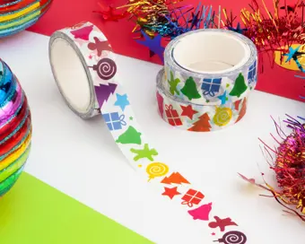 Festive Shapes Christmas Washi Tape